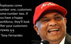 Tony Fernandes Air Asia Service Quote Singapore Service Academy