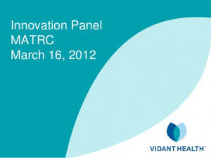 Innovation Panel - Vidant Health