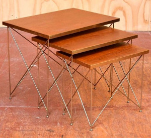 Michael Hirst; Nesting Tables, 1950s. (Previously attributed to ...