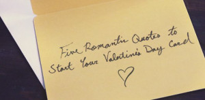 Romantic Quotes to Start Your Valentine’s Day Card