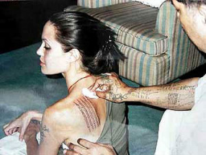 Angelina Jolie's Tattoo