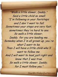 ... Day Dad Daddy quotes wishes quote love poem walk 570x759 ... More