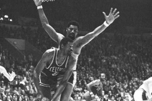 ... Bill Russell during the 1969 NBA championship series against the