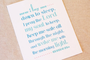 Bedtime Prayer Print