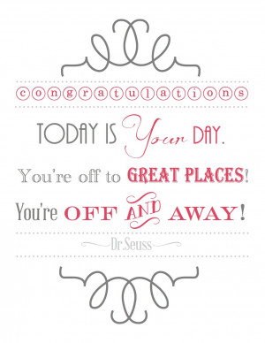 Dr. Seuss Graduation Printable