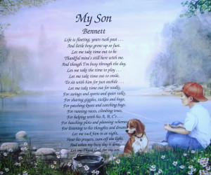 Details about MY SON POEM PERSONALIZED GIFT BOY FISHING ROOM DECOR