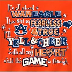 auburn tigers girl quotes | Auburn Tigers T-Shirts - Yell & Cheer ...