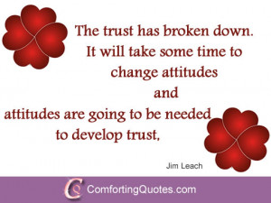 Rebuilding Broken Trust Quote by Jim Leach
