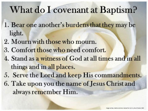 LDS Baptismal Covenant List