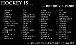 Hockey is.....some great adjectives totally will look at this for ...