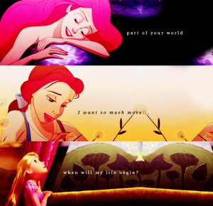 Ariel, Belle, and Rapunzel