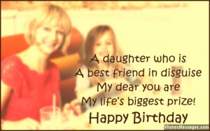Sweet birthday wishes to stepdaughter from mom