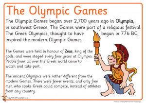 Teachers Pet Ancient Olympics Posters Free Classroom Display picture