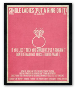 Single Ladies (Put a Ring on it) / Beyonce / Lyric / DIGITAL ...