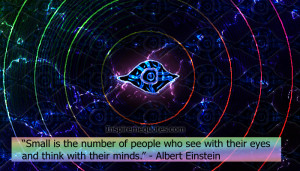 ... of people who see with their eyes - Albert Einstein - Inspiring Quote