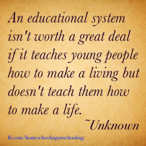 Unschooling. What do you gain from a good grade if you forget all of ...