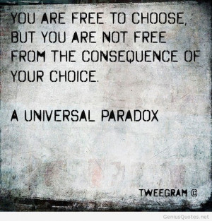 Free to choose in life