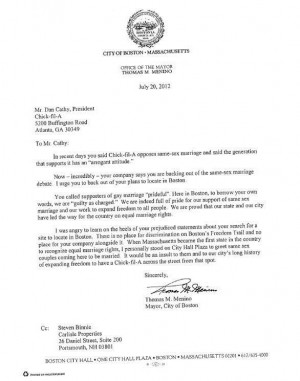 ... Chicks Fil A, Mayor Menino, Amazing People, Mayor Thomas, Boston Mayor