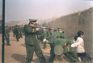 Hinrichtungen sind in China an der Tagesordnung, gerade bei hoher ...