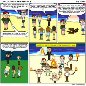 Lord of the Flies Chapter 1 Comic Strip