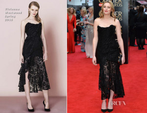 Laura Carmichael attended The Olivier Awards at The Royal Opera House