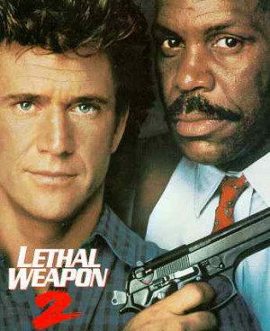 Mel Gibson & Danny Glover in Lethal Weapon