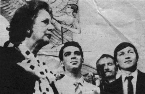 With Karparov and Margaret Thatcher