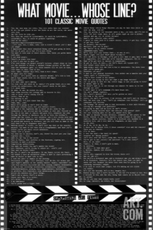 Movie Quotes (contains some profanity) Poster