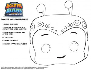 Monsters vs. Aliens Squeeb Mask Printable for Halloween!Masks ...