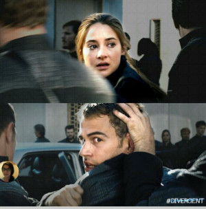 Divergent movie! !! This scene is soo sad and sweet!!!