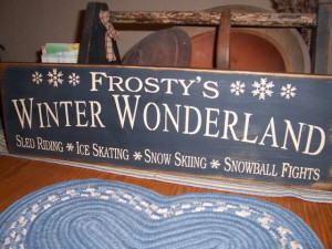 Details about PRIMITIVE SIGN~~FROSTY'S WINTER WONDERLAND~SNO WFLAKES~~