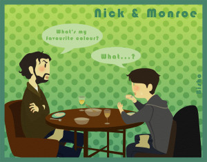 Grimm - Nick + Monroe - Dinner by Bisho-s