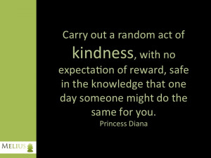 Lady Diana…Random Acts of Kindness