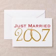 Just Married 2007 Greeting Cards (Pk of 20) for