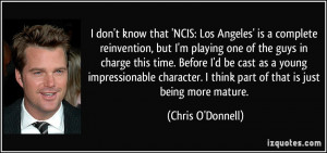 don't know that 'NCIS: Los Angeles' is a complete reinvention, but I ...