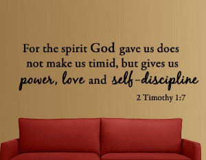 ... Bible Verse Inspirational Wall Quote Christian Vinyl Wall Art Quote