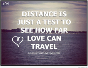 Distance in love quote