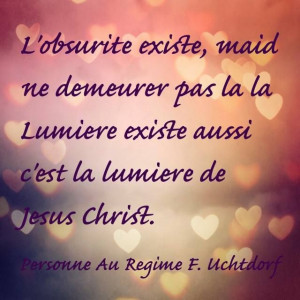 Dieter F. Uchtdorf Quote in French.