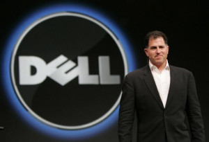 Dell CEO Michael Dell smiles at the Oracle Open World conference in ...