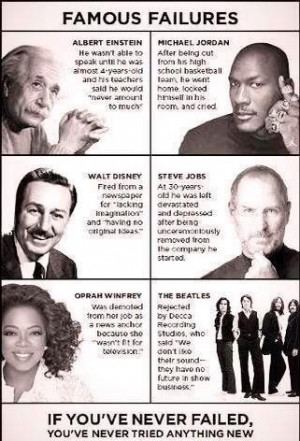 You don't fail...you learn