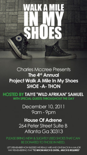 Walk A Mile In My Shoes Charity Shoe Drive: December 10th 2011 Shoe ...