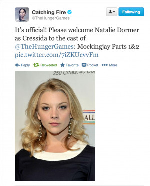 ... JOINS CAST OF LIONSGATE’S THE HUNGER GAMES: MOCKINGJAY PARTS 1 & 2