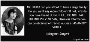 MOTHERS! / Can you afford to have a large family? / Do you want any ...