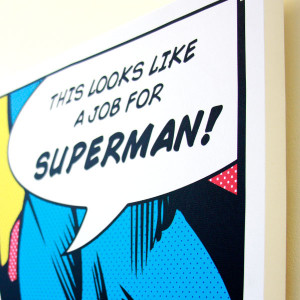 Superman Quote Wall Art