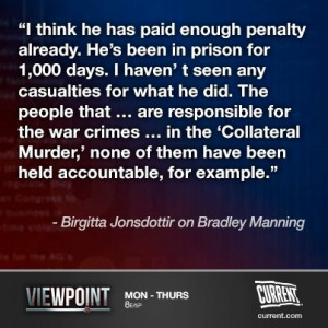 Icelandic MP Birgitta Jonsdottir on Bradley Manning: Whistle-blowing ...