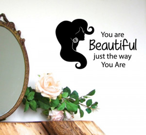 Decals Girl Hairdressing Salon Beauty Salon Wall Quotes Wall Words ...