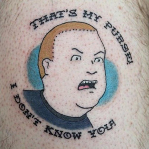 King of the Hill Bobby Hill tattoo