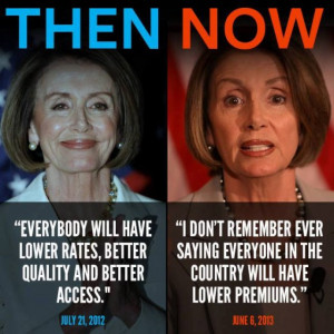 Pelosi taken apart by David Gregory on false Obamacare promises