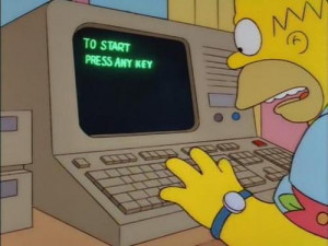 Homer Simpson Any Key