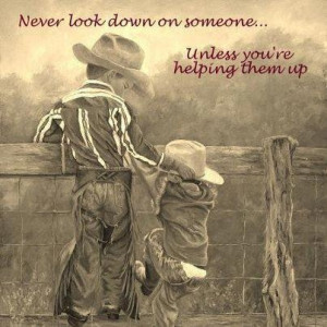 Never Look Down ....Unless